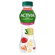 Kefiry, jogurty, maślanki - Activia Jogurt bez dodatku cukru truskawka banan 270 g - miniaturka - grafika 1