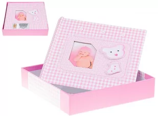 Album MIŚ i skarpetka Różowy Prezent Chrzest DEDYKACJA - Dewocjonalia - miniaturka - grafika 1