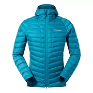 Bluzy męskie - Berghaus Męska bluza z kapturem Tephra Stretch Reflect 2.0, Klejnot dżungli, S - miniaturka - grafika 1
