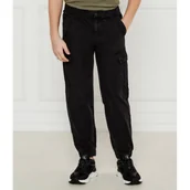 Spodnie i spodenki dla chłopców - Guess Spodnie cargo | Regular Fit - miniaturka - grafika 1