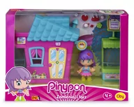 Domki dla lalek - Epee Pinypon City Zestaw Domek Różowy rozkładany - miniaturka - grafika 1