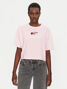 Converse T-Shirt Thorned 10028306-A03 Różowy Oversize - Koszulki i topy damskie - miniaturka - grafika 1