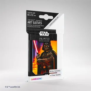 Gamegenic: Star Wars Unlimited - Art Sleeves - Darth Vader - gra - Akcesoria do gier planszowych - miniaturka - grafika 1