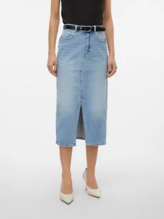 Vero Moda Spódnica dżinsowa w kolorze błękitnym - Spódnice - miniaturka - grafika 1