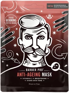 Barber Pro Anti-ageing face sheet mask - przeciwzmarszczkowa maska do twarzy z witaminą C - Maseczki do twarzy - miniaturka - grafika 1