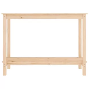 Lumarko Stolik konsolowy, 110x40x80 cm, lite drewno sosnowe - Konsole i sekretarzyki - miniaturka - grafika 4