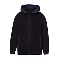 Swetry męskie - Garcia Męski kardigan Knit kurtka z dzianiny, Concrete, XL - miniaturka - grafika 1