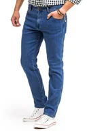 Spodnie męskie - Wrangler Texas Slim Męskie Spodnie Jeansowe The Stone Ride W12Syi39U-W34 L30 - miniaturka - grafika 1