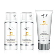 Zestawy kosmetyków damskich - Apis Zestaw kosmetyków z witaminą C Vitamin Balance serum, krem i maska - miniaturka - grafika 1