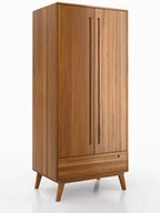 Szafy - Szafa drewniana bukowa Beskid szer. 90 cm dąb rustikal - miniaturka - grafika 1