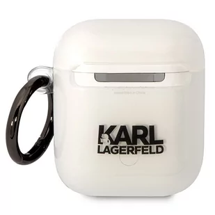 Karl Lagerfeld KLA2HNIKTCT AirPods 1/2 cover transparent Karl`s Head - Akcesoria do słuchawek - miniaturka - grafika 2