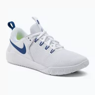 Buty sportowe damskie - Buty do siatkówki damskie Nike Air Zoom Hyperace 2 white/game royal - miniaturka - grafika 1