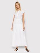 Sukienki - Trussardi Sukienka codzienna Poly 56D00587 Biały Regular Fit - miniaturka - grafika 1