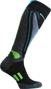 Brubeck BSN002/J Skarpety junior Snow Force Light szary/zielony XXS/30-32 - Skarpety termoaktywne - miniaturka - grafika 1