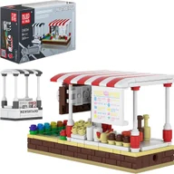 Klocki - KLOCKI KONSTRUKCYJNE MOULD KING 24034 STOISKO Z KAWĄ I KIOSKIEM 265 EL. - miniaturka - grafika 1