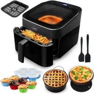 Frytkownice - Air Fryer Frytkownica beztłuszczowa Yoer FryVision AF04BK - miniaturka - grafika 1
