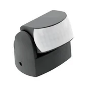 Czujniki ruchu i zmierzchu - Czujnik ruchu PIR 180° CR-9 MINI czarny (12m) [współpracuje z LED] IP65 GTV (50) - miniaturka - grafika 1