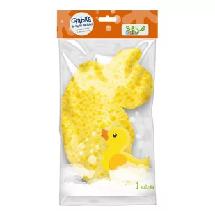 Seyo, Kids, Gąbka do kąpieli Dla Dzieci Kaczka 1 szt. - Rękawice i gąbki do kąpieli - miniaturka - grafika 1
