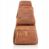 Plecaki - Brązowy Plecak Vintage Małe Plecaki Miejskie - miniaturka - grafika 1