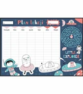 Szkolne artykuły papiernicze - Plan lekcji kreatywne ufo, nowy rok szkolny, rozmiar A4 - miniaturka - grafika 1
