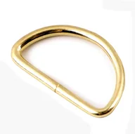 Pasmanteria - Półkole Metalowe 40 Mm (1Szt) Złote - miniaturka - grafika 1