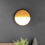 Lampy ścienne - Eco-Light Kinkiet LED Vista, jasne drewno/czarny, 40 x 40 cm - miniaturka - grafika 1