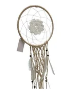 Wyposażenie pokoiku dziecięcego - Zawieszka boho dekoracja na ścianę 20x60 Łapacz snów dreamcatcher - miniaturka - grafika 1
