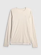 Koszulki sportowe męskie - 4F Longsleeve do biegania szybkoschnący męski - szary XL - miniaturka - grafika 1