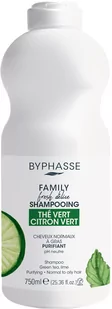 Byphasse Family Fresh Delice szampon z limonką i zieloną herbatą do włosów normalnych i przetłuszczających się 750 ml (8436097095452) - Szampony do włosów - miniaturka - grafika 1