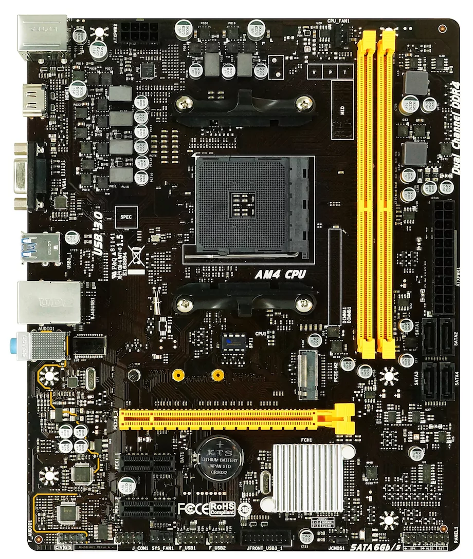 Płyta główna Biostar B450MH (sAM4, AMD B450, PCI-Ex16)