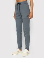 Spodnie sportowe męskie - NEW BALANCE Spodnie dresowe MP21143 Szary Regular Fit - miniaturka - grafika 1