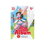 Zabawki kreatywne - Sabbiarelli Sabbiarelli  -  Album do Kolorowania Magicznym Piaskiem, Księżniczki, 5l+ - miniaturka - grafika 1