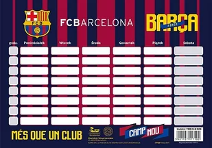 Astra Plan lekcji FC-202 FC Barca Fan 6 - Szkolne artykuły papiernicze - miniaturka - grafika 2
