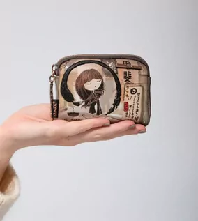 Portfele - Mały portfel portmonetka SHOEN - ANEKKE 37719-018 - grafika 1