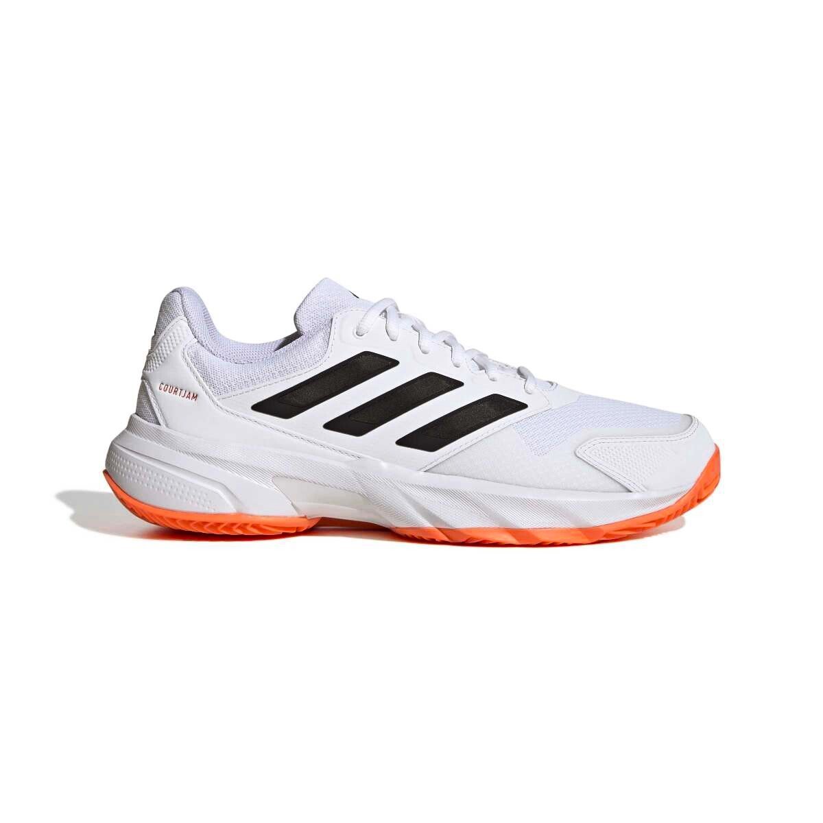 Męskie buty tenisowe adidas Courtjam Control 3 Clay Tennis Shoes Ftwr White/Core Black/Lucid Orange EUR 42