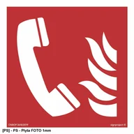 Tablice BHP - SIGNPROJECT BF006 - Telefon bezpieczeństwa 350x350 - miniaturka - grafika 1