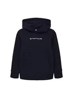 Bluzy dla chłopców - Chłopięca bluza z kapturem TOM TAILOR z napisem, 10668-niebieski kapitan nieba, 104/110 - miniaturka - grafika 1