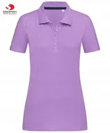 Koszulki i topy damskie - Damska Koszulka POLO Bez Nadruku STEDMAN ST9150 Jakość FIOLET LAWENDA Roz M - miniaturka - grafika 1