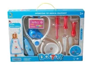 Zabawy w naśladowanie dorosłych - ZESTAW LEKARZA NIEBIESKI 75696 MADEJ - miniaturka - grafika 1