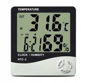 Stacje pogodowe - Stacja pogody, termometr, higrometr, zegar, sonda 6986 - miniaturka - grafika 1