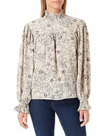Bluzki damskie - TILDEN Damska bluzka 37330980, beżowa, wielokolorowa, L, Beżowy, wielokolorowy., L - miniaturka - grafika 1