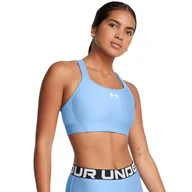 Bielizna sportowa damska - Biustonosz treningowy Under Armour UA HeatGear High - niebieski - UNDER ARMOUR - miniaturka - grafika 1