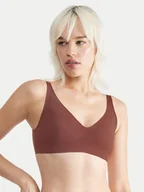 Biustonosze - Sloggi Biustonosz bezfiszbinowy Zero Feel 10217729 Brązowy - miniaturka - grafika 1