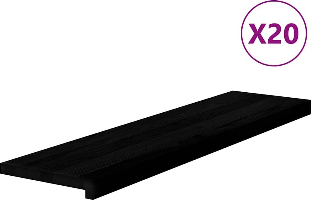 vidaXL Stopnie schodowe, 20 szt., ciemnobrązowy, 100x25x2 cm