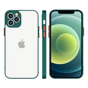 Hurtel Milky Case silikonowe elastyczne półprzezroczyste etui do Samsung Galaxy S21+ 5G (S21 Plus 5G) ciemnozielony - Etui i futerały do telefonów - miniaturka - grafika 1