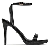 Sandały damskie - Sandały DeeZee F2851-25 Czarny - miniaturka - grafika 1