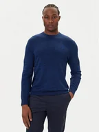 Swetry męskie - Calvin Klein Sweter LV04LB305G Granatowy Regular Fit - miniaturka - grafika 1