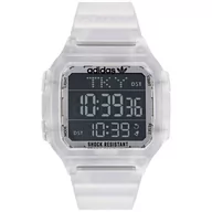 Zegarki męskie - Biały zegarek adidas Originals Street Digital One GMT AOST22049 - miniaturka - grafika 1