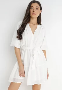 Biała Sukienka Hyromela - Sukienki - miniaturka - grafika 1