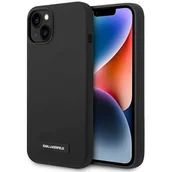 Etui i futerały do telefonów - Karl Lagerfeld Etui KLHMP14SSLMP1K do iPhone 14 6,1" hardcase Silicone Plaque Magsafe - miniaturka - grafika 1